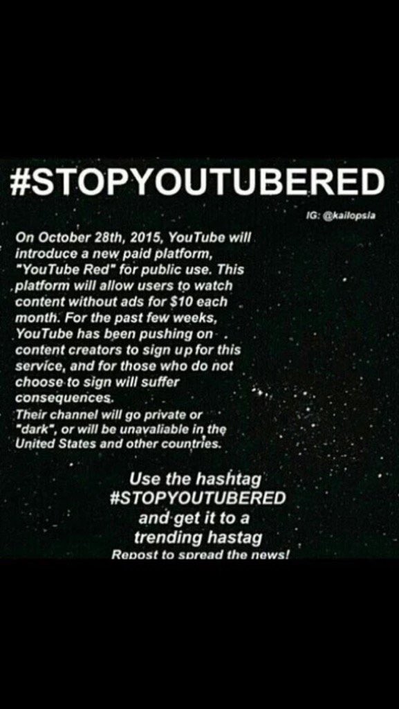 ManglednTangled's tweet image. #StopYouTubeRed