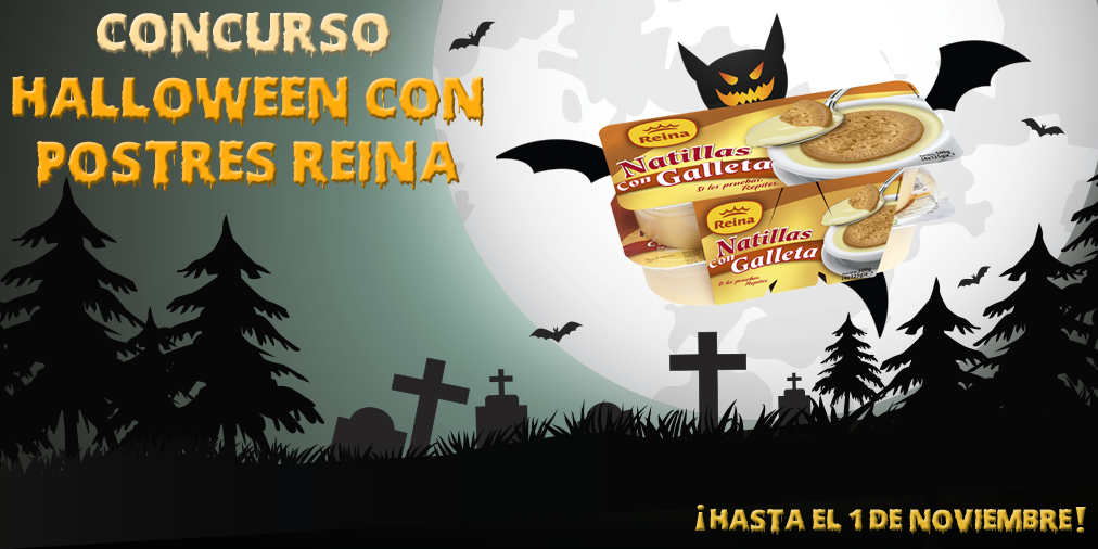 PostresReina's tweet photo. Llega #HalloweenConPostresReina: Haz RT + síguenos. Sorteamos 3 lotes de @PostresReina. #Concurso #PostresReina https://t.co/txKr1nxZoa