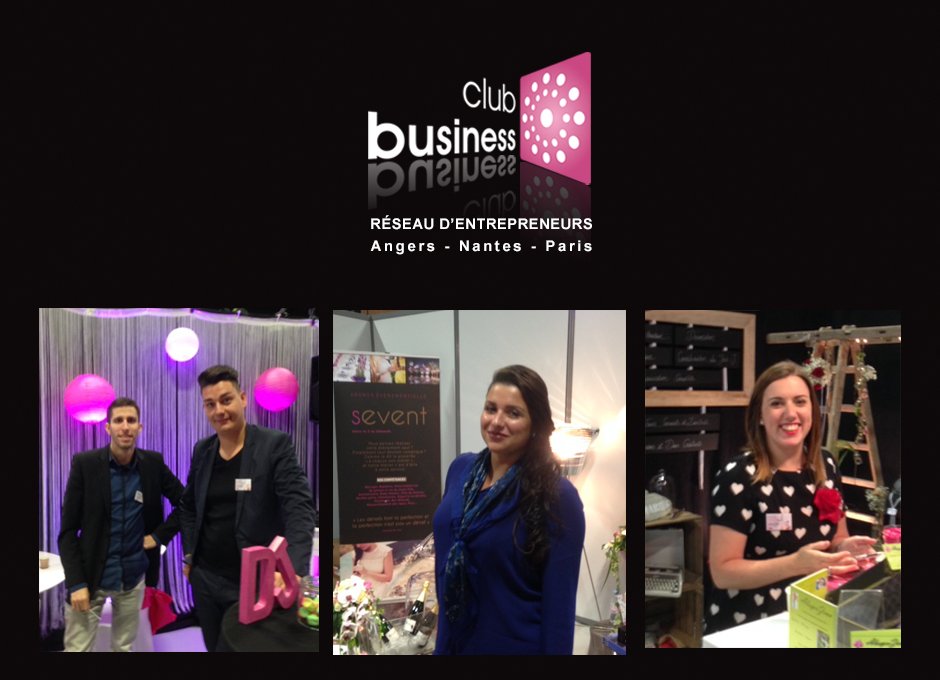 LeClubBusiness's tweet photo. #Angers de bons contacts pour les membres du #ClubBusiness  au salon du mariage @evenementdslair @AgenceSevent https://t.co/Ir5vMPHBo0