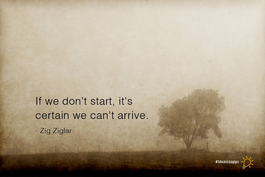 ideastoapps's tweet image. Monday motivation. Get started!