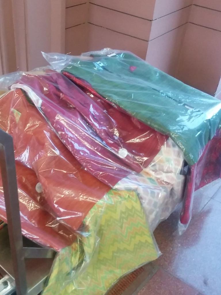 DevirupaM's tweet photo. #Modikurtas are ready for the heads of states for @indiafrica2015 #IAFS https://t.co/gvmHUC93Ix