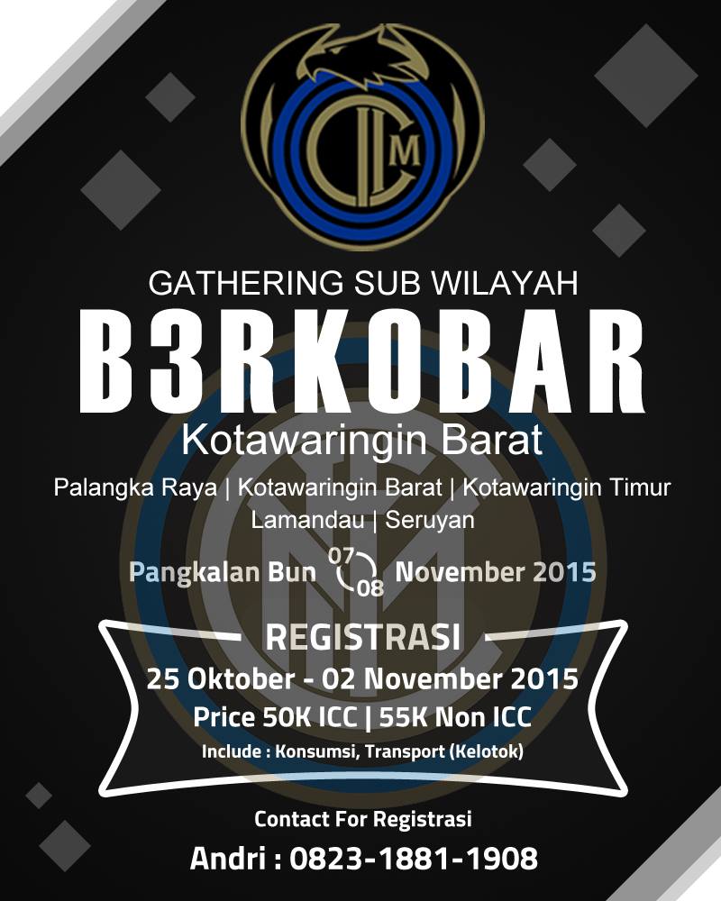 Silahkan kawan-kawan yg pengen ikut bisa di kontak CP nya kita....rugiii mennn klo gak ikuttt...kalteng B3rkobarr