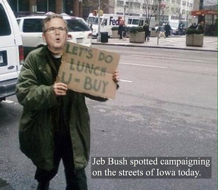 Jeb Bush tries shouting