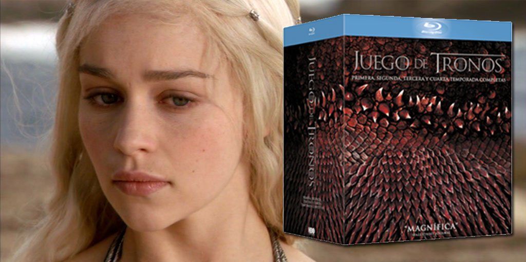 VideojuegosGAME's tweet photo. Juego de Tronos en Blu-ray, el pack de las 4 primeras temporadas ¡está a la venta! https://t.co/eGVUs2aaiQ https://t.co/KBDnB9L5g7