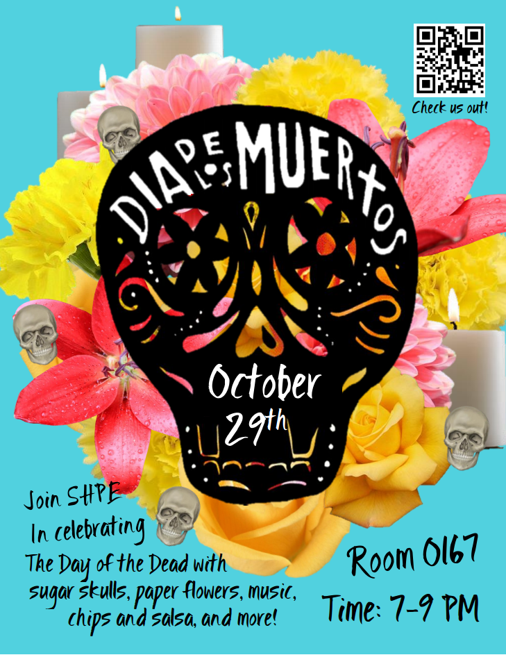 SunkenSHPE's tweet photo. Only 3 days until our Dia de los Muertos celebration! https://t.co/zg3m06dftV