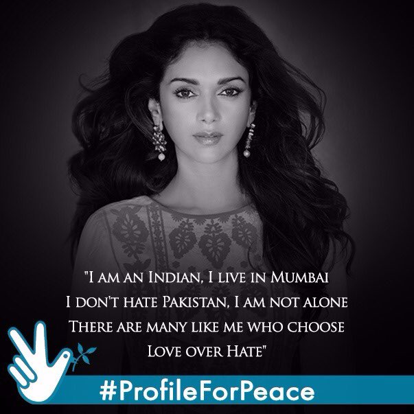 aditiraohydari's tweet photo. It's never about religion, countries, borders, gender or sexuality...It's always only about people #ProfileForPeace https://t.co/OqKjgN9Lq3