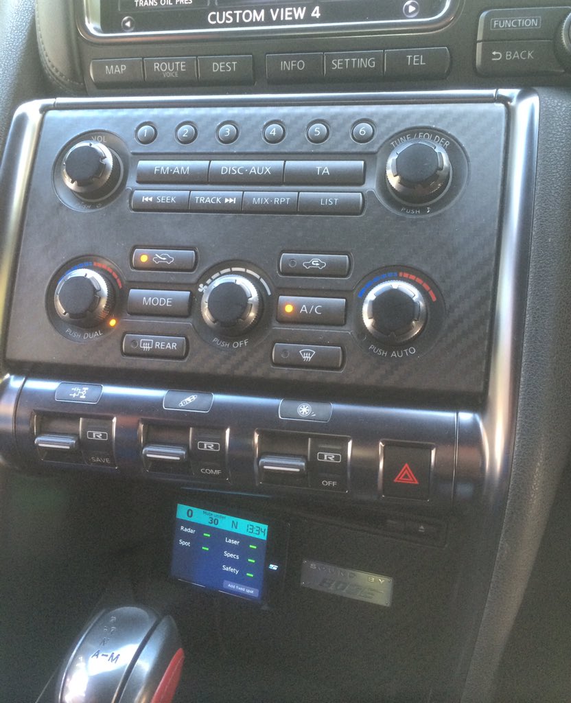 Stinger VIP install complete on this Nissan GTR | #nissan #GTR #R35 #battalion30five #StingerVIP #radarprotection