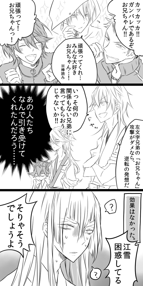 左文字兄弟と国広兄弟とときどき鶴丸。 