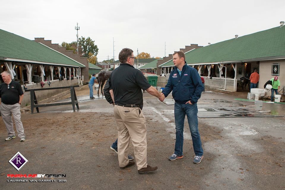 Romansracing's tweet photo. @coolmorestud stopped by the barn to check in with the captain and KEEN ICE. #bcprep https://t.co/8mXYjdKJVT