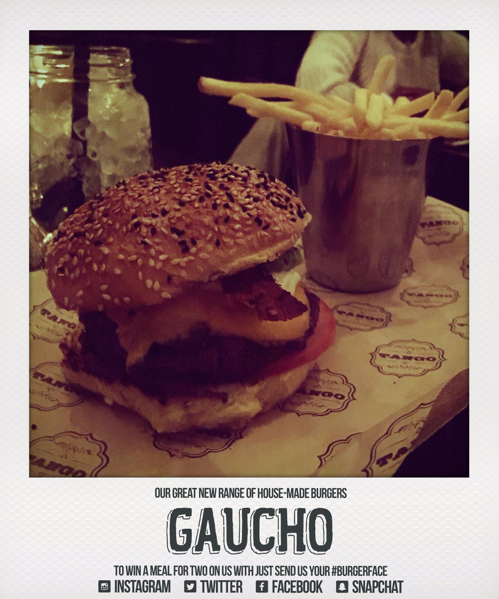 #mondaymention great meal on Saturday evening at <a href="/tangodurham/">TANGO</a>! enjoyed an amazing #gaucho burger and cocktails