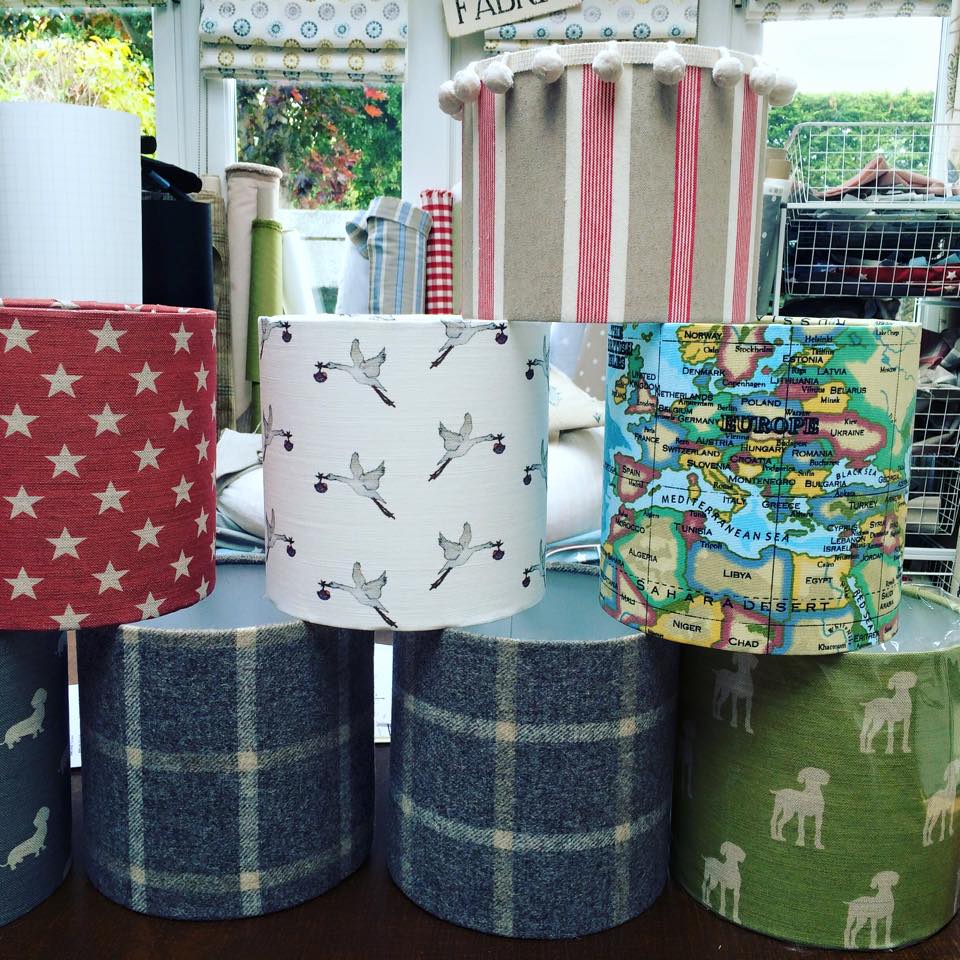 Getting all the little shades out of the way before the big fellas are on the cutting table ! #Lamps #lampshades