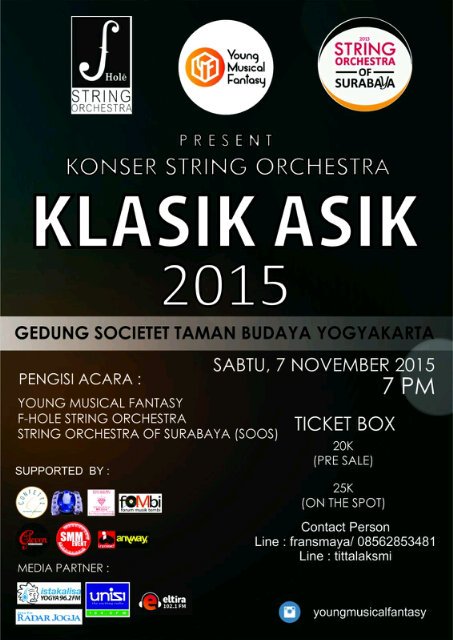 Seperti apa? Saksikan aja nih posternya. Berkerjasama dgn F-Hole (ISI) SOOS (Surabaya) dan SMMEvent :D