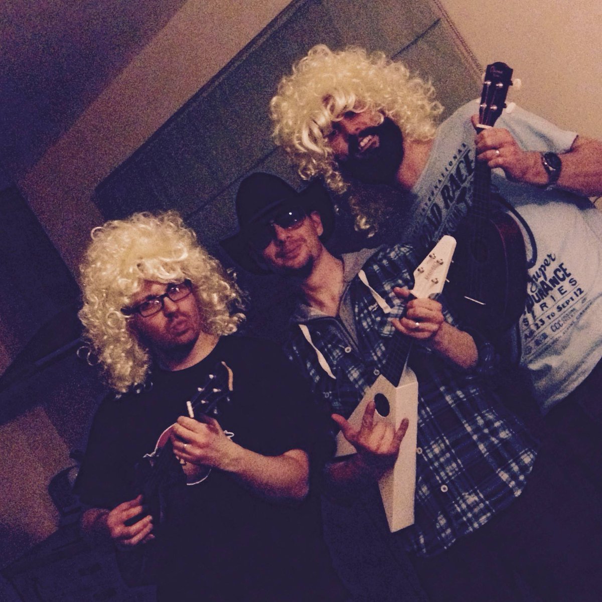 UkeKollective's tweet photo. #Movember now just a week away we might have to think about getting @jongraham82 to grow hair back above his top lip https://t.co/ZED28YbBnT