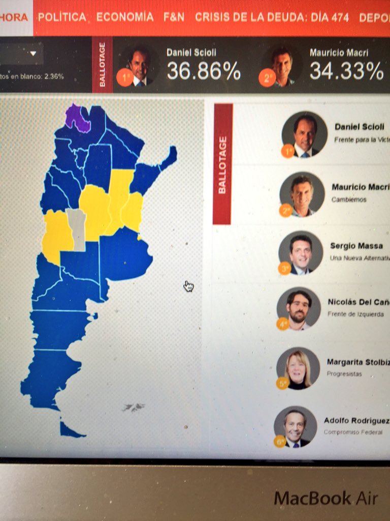 fantinofantino's tweet photo. Parece que en esta elección quedaron muchas cosas claras.  Miren los colores del país!! https://t.co/N5BQkdtdxk