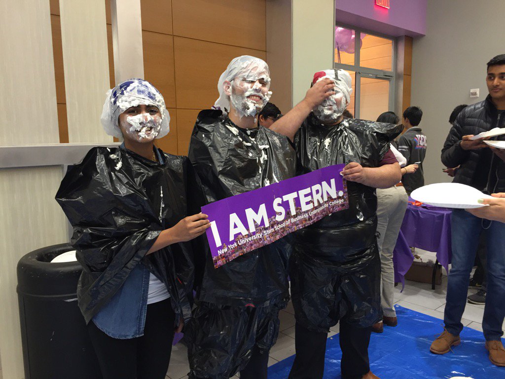 geeta_menon's tweet photo. Nice start to @SternUC Spirit Week @NYUICC &amp; @SternStuCo! Love yr #IAmStern pride in sticky situations! #WeAreStern https://t.co/PFO27gvpk6
