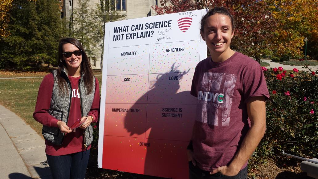 VeritasIU's tweet photo. Come visit us our question boards around campus! https://t.co/nTdXR89MlY