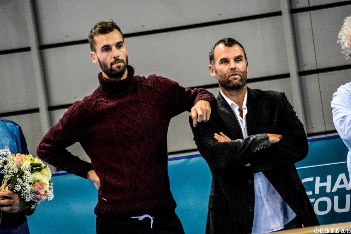 ElenRius's tweet photo. @GicquelMarc présent pour soutenir @benoitpaire à Brest :-) #OpenBrestArena https://t.co/SF5OZqhXBG