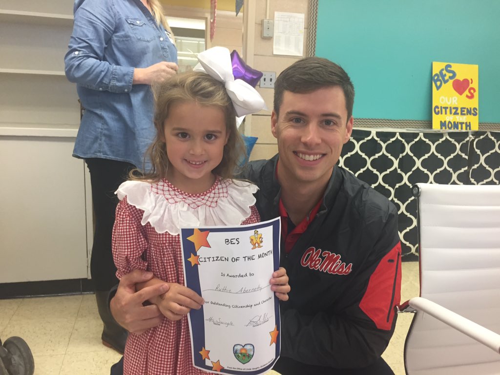 Highlight of my day.. Eating lunch w the "Citizen of the Month"!! Proud of Ruthie King