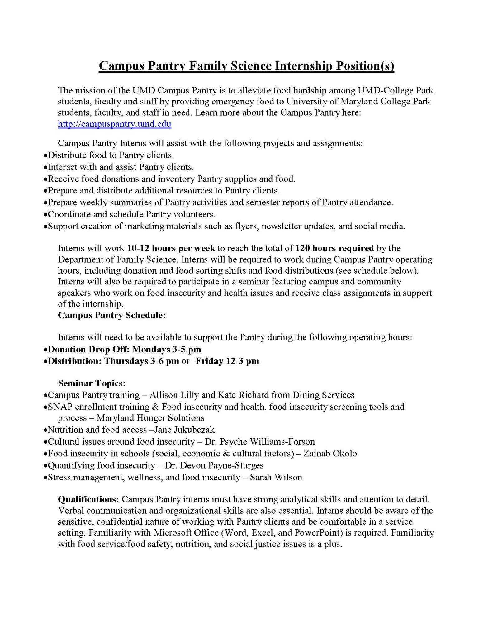 Fmsc Umd On Twitter Interested In The Campus Food Pantry Family