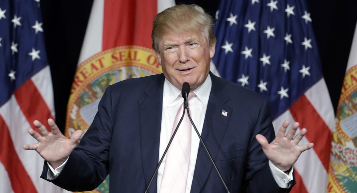 politico's tweet image. Donald Trump: My dad gave me a "small loan" of a million dollars politi.co/1KBa5qD | AP photo