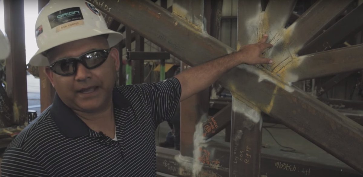 HGGGroup's tweet image. Oil #rig fabrication at Orion Drilling: "1 welder now does the work of 8!" #boxsection youtu.be/uvBWIHRLMCk