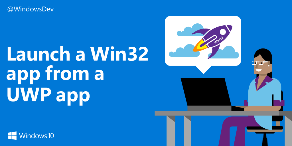 windowsdev's tweet photo. Got a Win32 app you can't part with? @aruntalkstech shows how to pair it with a #UWP app: https://t.co/0GLNTK1nhq https://t.co/ESdWBbjIjf