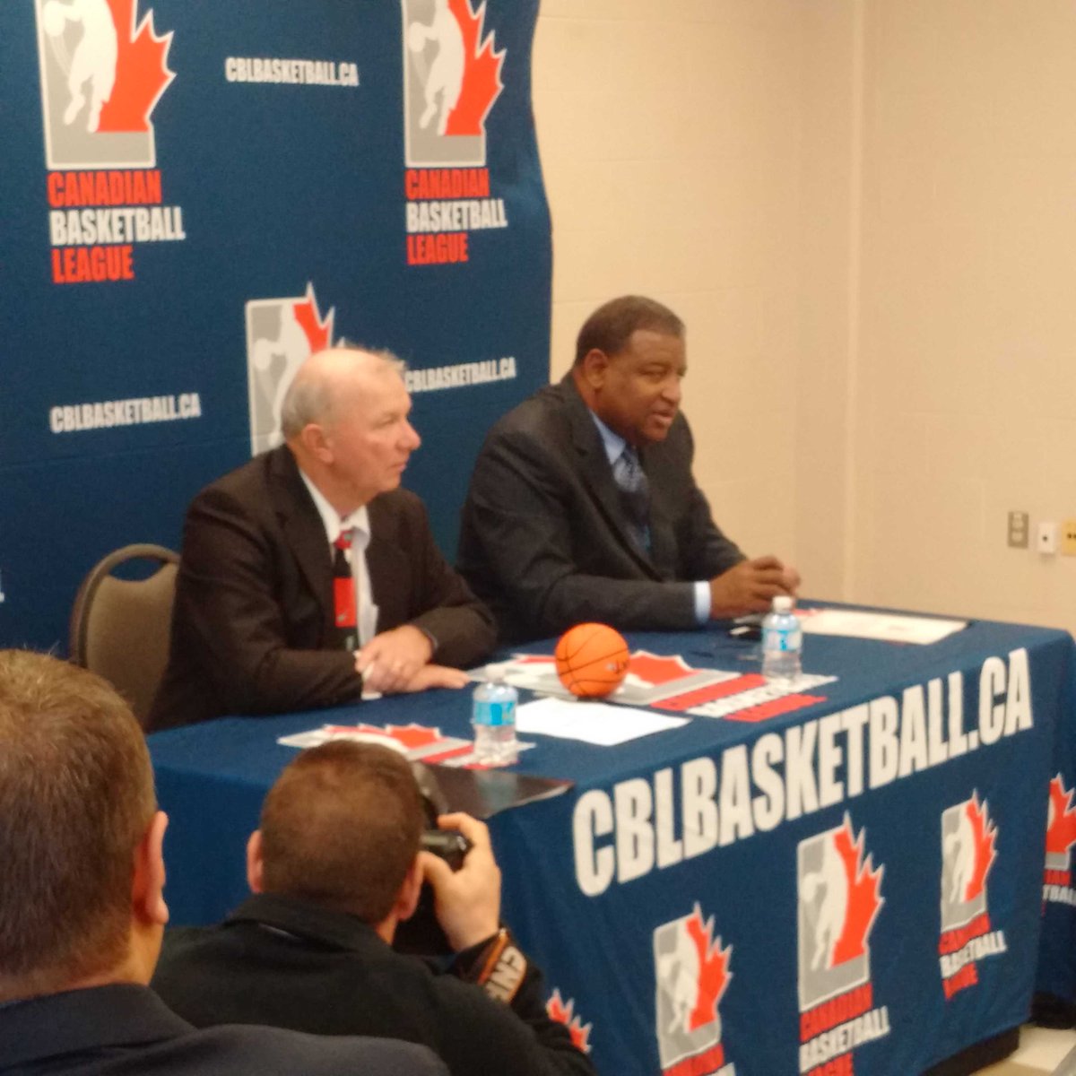 DaveJaworsky's tweet photo. At @CBLTickets press conf, @TOButchCarter speaks of being a community team. Already have joined @GKWCC https://t.co/0ITPjlt5ju