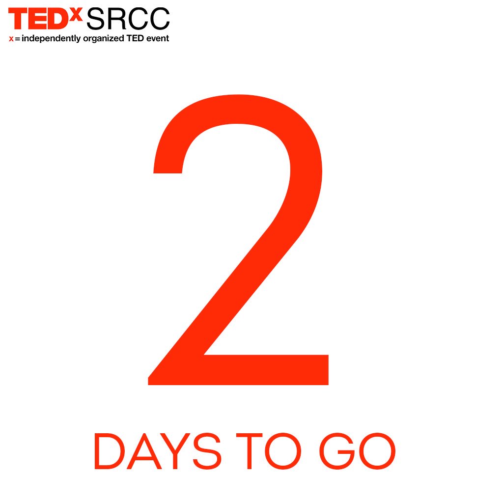 tedxsrcc's tweet photo. We hope you are geared up to delve into a platter of intellectual stimulation that 28th October holds in store! https://t.co/d9DKAn7wA9