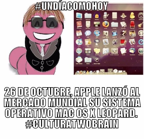 TwoBrainSystems's tweet photo. #UnDiaComoHoy #FelizLunes #TwoBrainSystems #Apple https://t.co/dsn2J6s6II