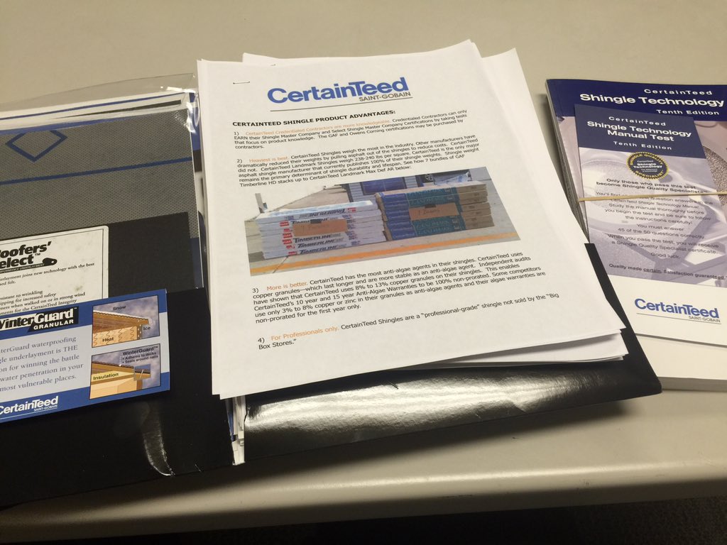 CertainTeed Training! #roofing #roof #training