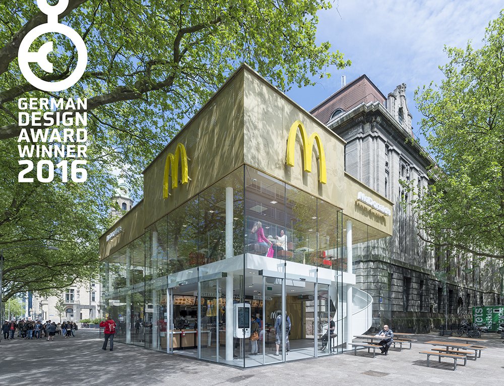 McDonald's Rotterdam wins German Design Award 2016!#GermanDesignCouncil #McDcoolsingel44 #010