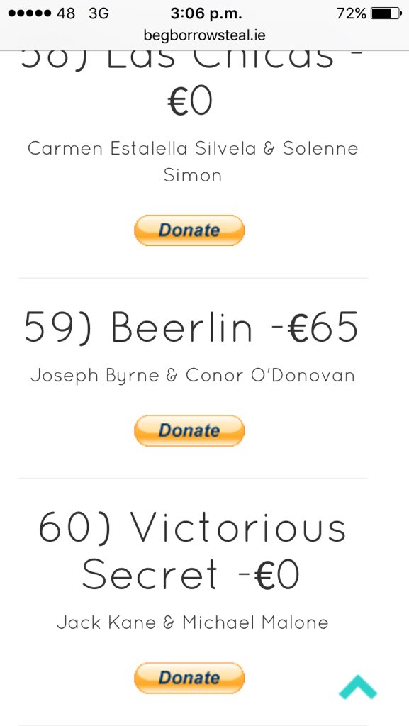 Donate to us at begborrowsteal.ie we're team 59! We've raised 65 already !Thanks for the support #DCUBegBorrowSteal