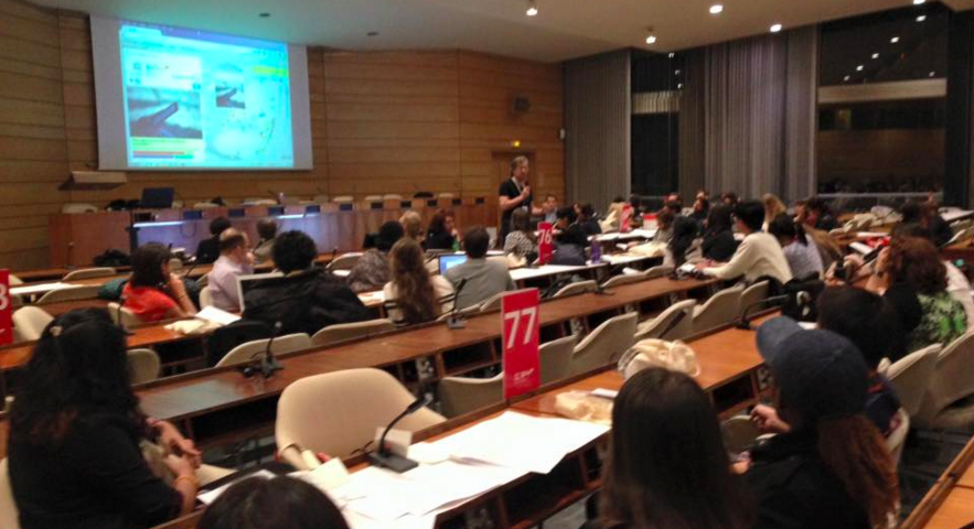 Always great to see <a href="/timescaping/">TIMESCAPE</a> out in the world <a href="/UNESCO/">UNESCO 🏛️ #Education #Sciences #Culture 🇺🇳</a> 's 9th #YouthForum FuturesLiteracy Knowledge Lab in Paris