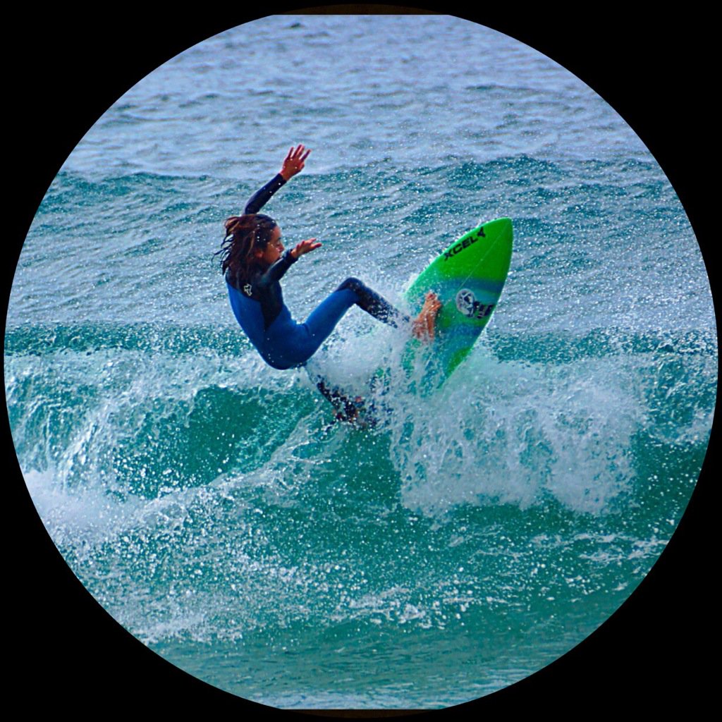 Sam loving his new board in Portugal @Animal_Team <a href="/LYSurfboards/">luke young</a>