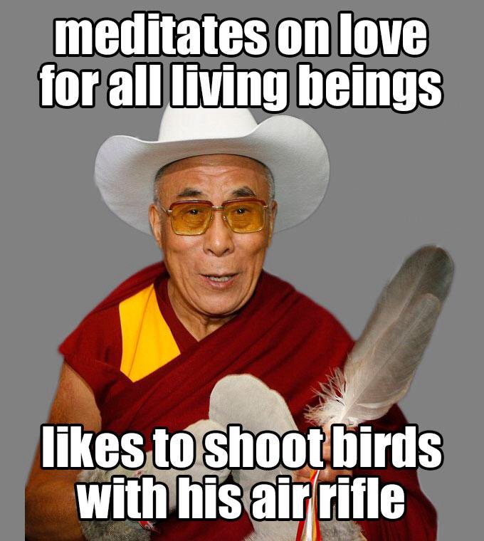 Just because someone talks about love, compassion, tolerance and freedom doesn't mean they practise it. #DalaiLama