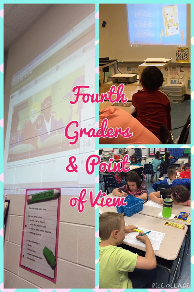 WPBama's tweet photo. @CIE_HCS Fourth Grade is working on Point of View #firstsecondthird #whatsyourPOV #ensuringsuccess  @zackoryk https://t.co/fuNeXWNqj3