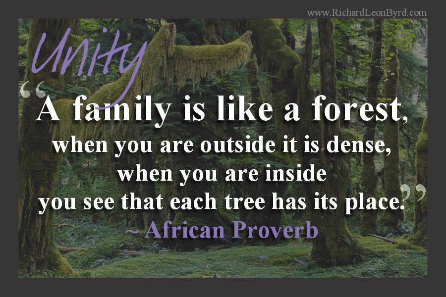 author_rlbyrd's tweet photo. Whether your FAMILY or family of your CAUSE in life, this #africanproverb tells you have a place; great or small. https://t.co/d2N5jnCkrF