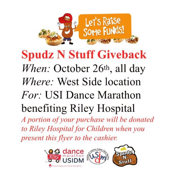 itssamanduh's tweet photo. Everyone come on out to the Spudz N Stuff giveback that helps out #USIDM and more importantly @RileyKids #ftk https://t.co/qKSSCRAJ3d