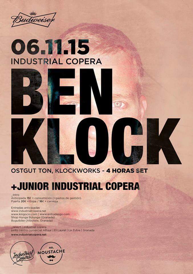 daniel_so_'s tweet photo. En 2 semanas en Copera, BEN KLOCK, con 4 horas de Set!! 655 05 72 48 @TitooRufy https://t.co/KUEqqm9uSP