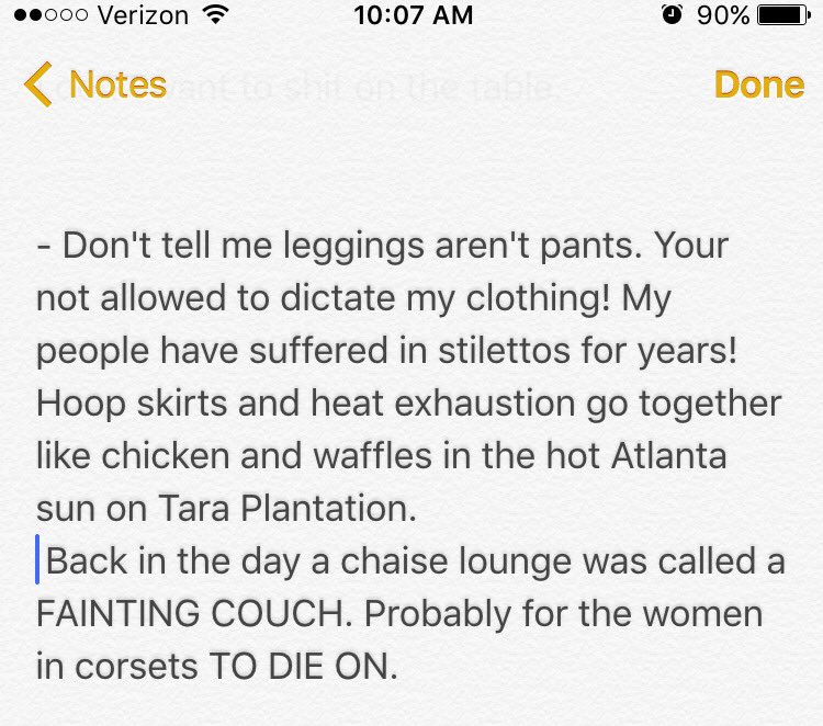 DaviCrimmins's tweet photo. Let us wear what we want &amp; shut your jerk-mouth about it.  #leggingsCanBePants #fashion #FutureStandUp https://t.co/dNByMGCIYg