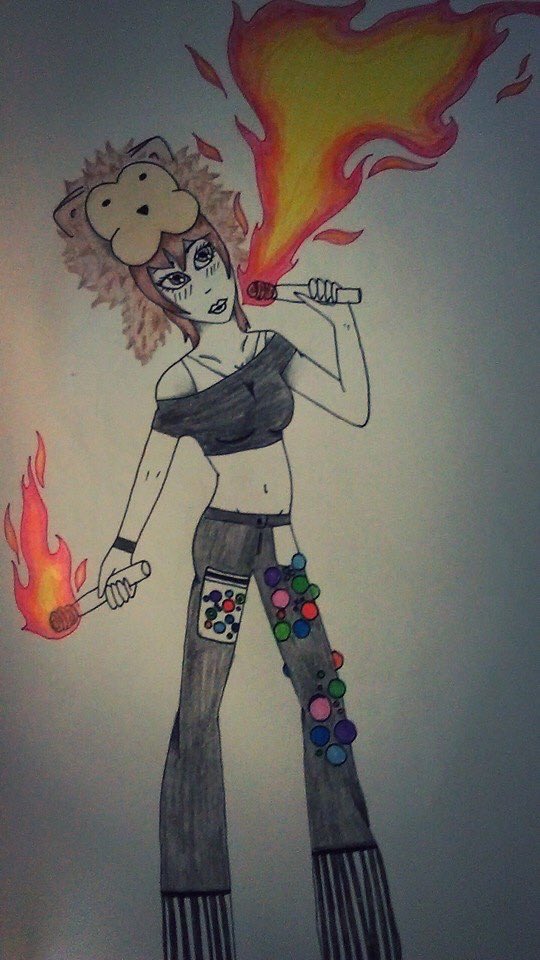 LizzyFireLizard's tweet image. More Lizzy the Fire Lizard fan art!! #fire #Circus