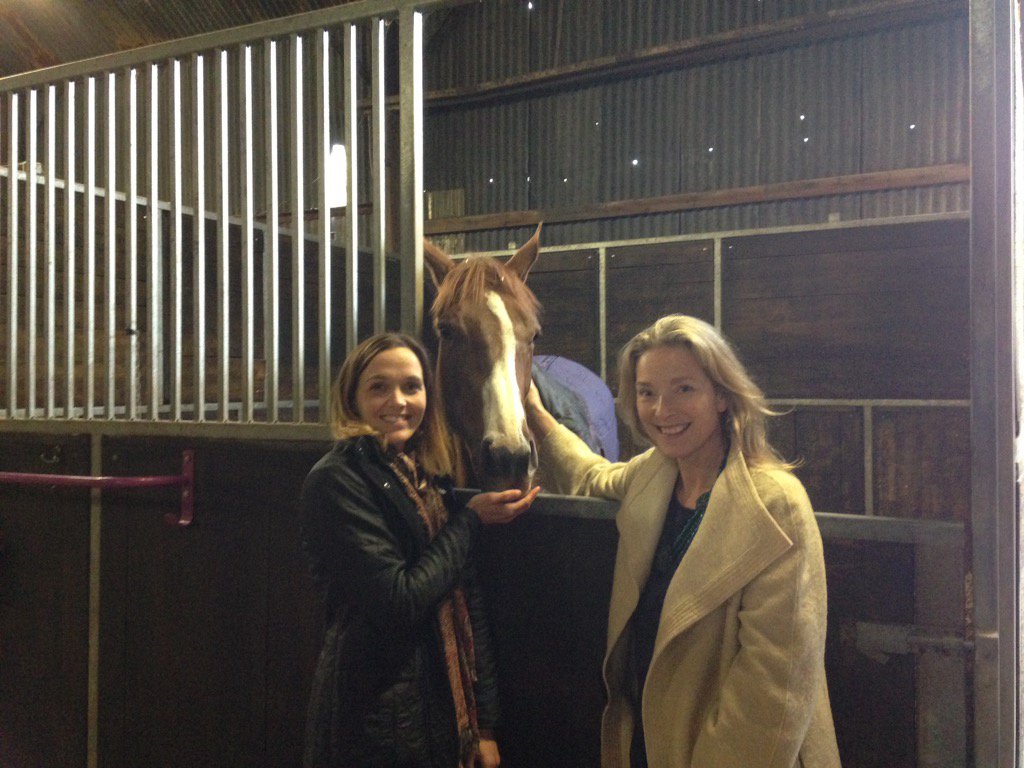 SusanSpringate's tweet photo. Horsing around with Victoria Pendleton! My interview out now in Hello! Magazine. https://t.co/I6yC6HWlgW