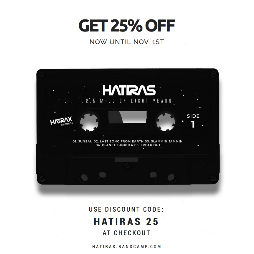 hatraxrecords's tweet photo. Get 25% off @hatiras cassette now until Nov 1st! Head to https://t.co/aSunF0vQpf &amp; use discount code HATIRAS25  ✨ https://t.co/MpZrqeSdb6