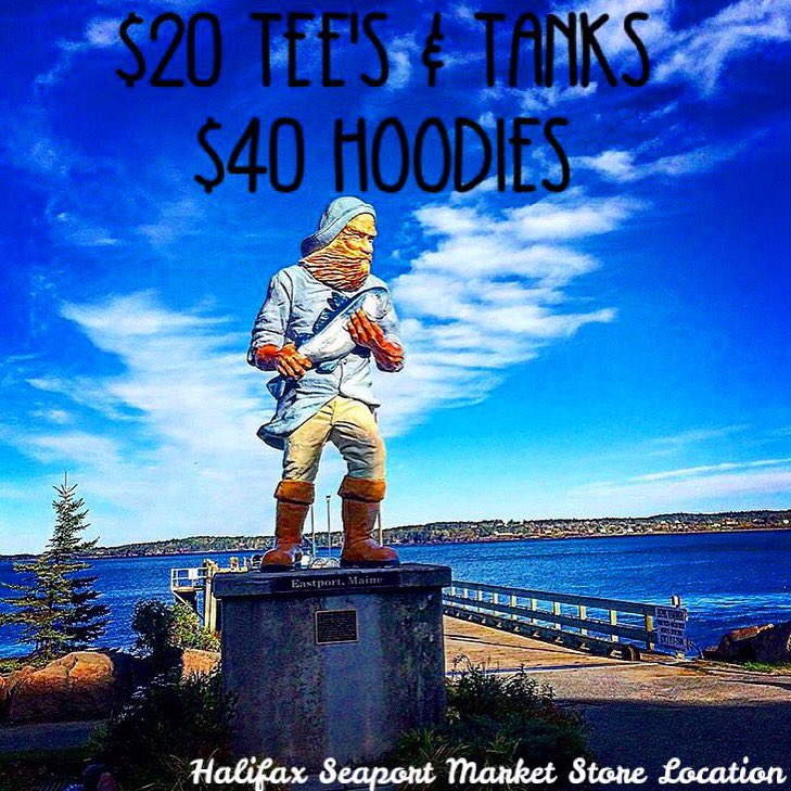 EASTCOASTLIFEST's tweet photo. RETWEET to be entered to win 1 of 3 $100 giftcards!! This week ALL Tee's &amp; Tanks are $20 &amp; Hoodies for $40! #Halifax https://t.co/5DA7oQjrIM