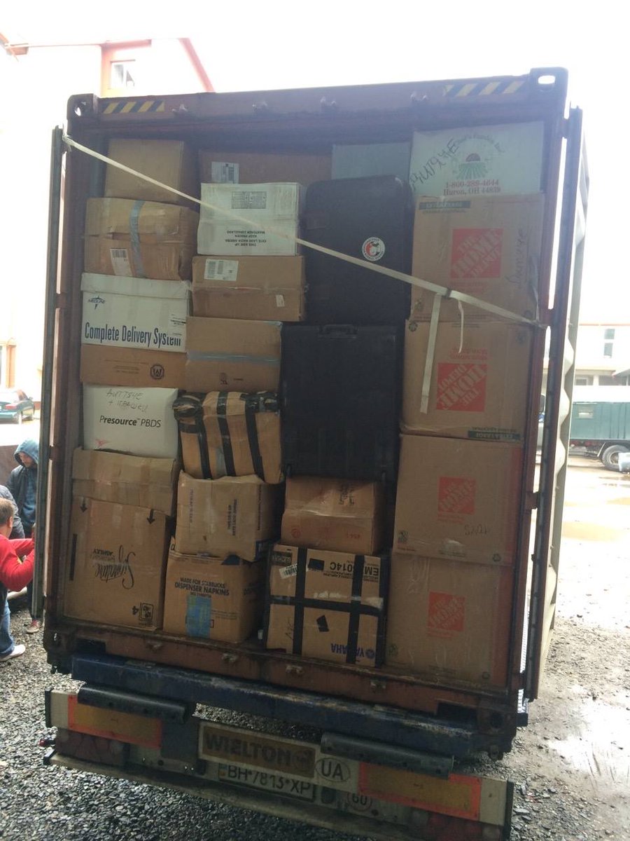 UkraineRelief's tweet photo. Another container with the humanitarian aid was already shipped and received at our warehouse in Ukraine. https://t.co/GDhsHLhoQO