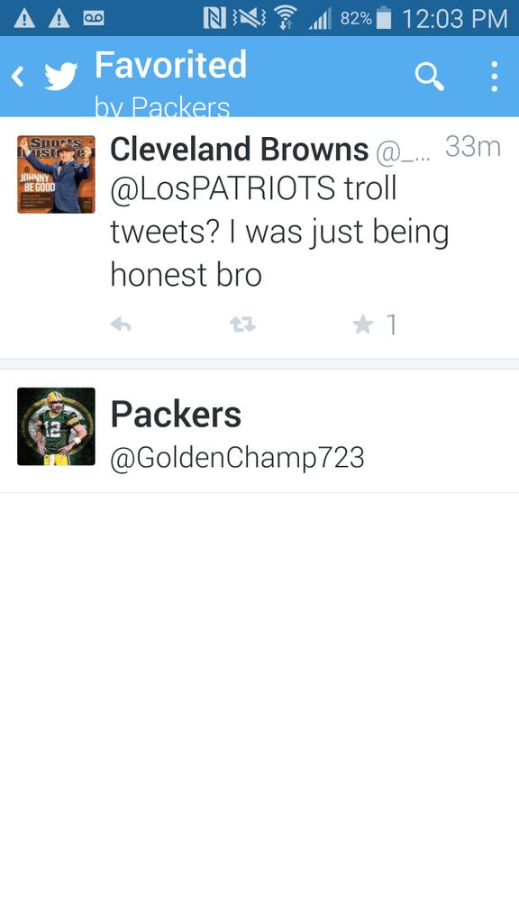 LosPATRIOTS's tweet photo. @GoldenChamp723 Yet you favorite the tweet that directly led to the post. Go be a hypocrite somewhere else. https://t.co/RO4aXsjAsY