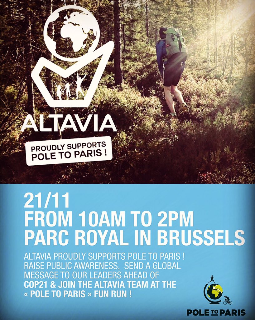 Stephanmarly's tweet photo. #poletoparis#funrun#21november#parcroyalbruxelles#cop21#altaviaproudlysupports#🌍 https://t.co/EUsQy7sVWZ
