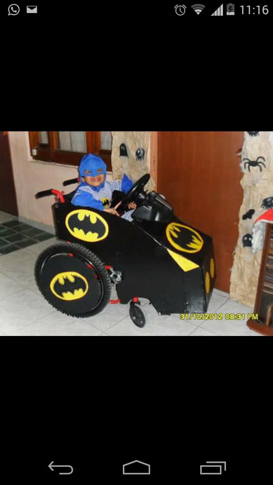 ELI0322's tweet photo. Este fue el mejor disfraz de mi hijo lo disfrace a el y la silla de ruedas  #MiMejorDisfraz https://t.co/2S1lY3PlL7
