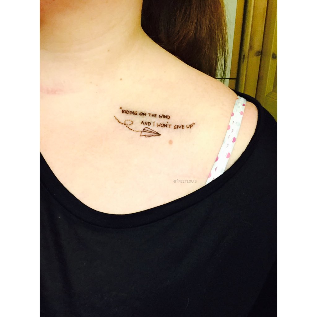 thelittlegend's tweet photo. today i got 2 tattoos dedicated to @Louis_Tomlinson. he's so important to me &amp; I hope he will see this one day ღ https://t.co/Q9QARPYfLO