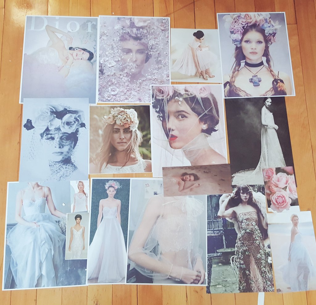 lisaabichedid's tweet photo. Inspiration board,1st collection 112#daystocollection #weddingfashion #90scouture #wherethewildrosesgrow #comingsoon https://t.co/e8lQQNp712